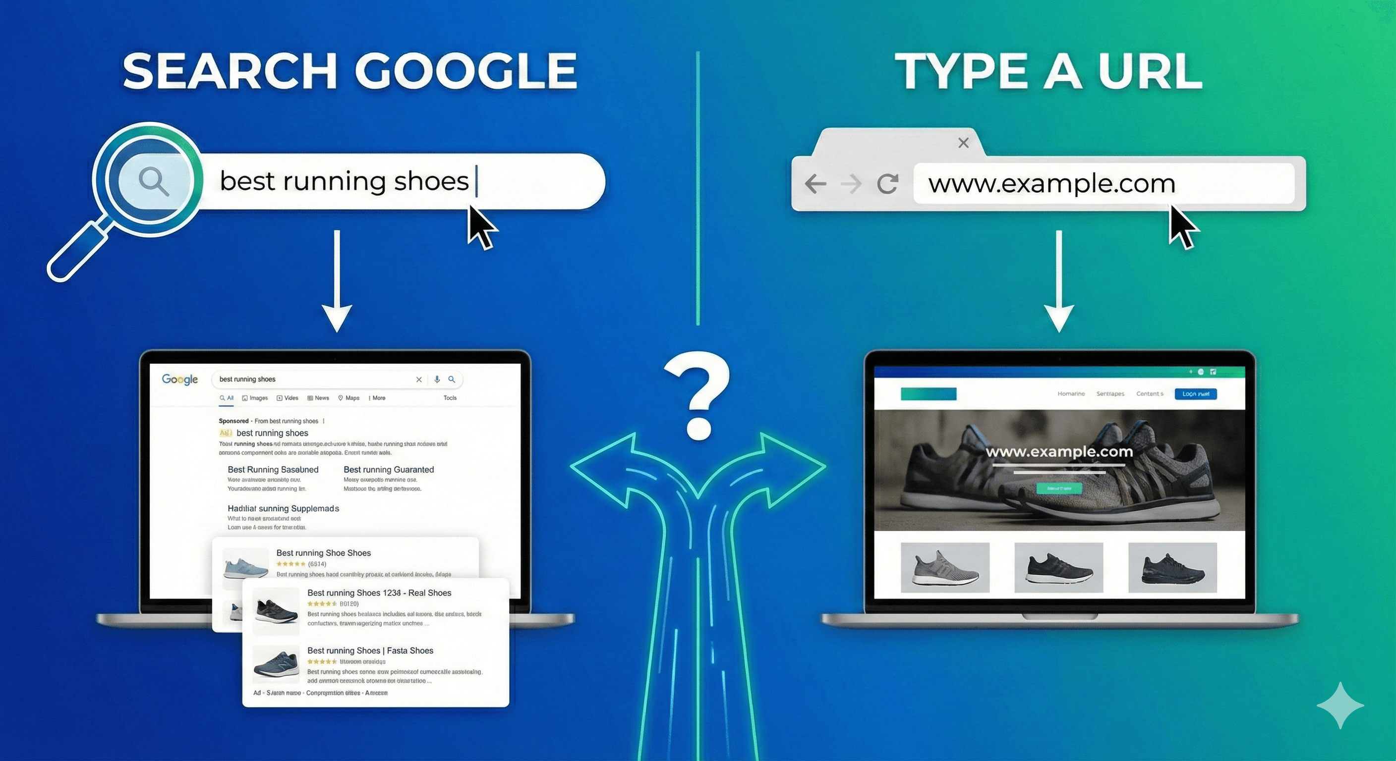 Search Google or Type a URL: Which Gives Better Results?